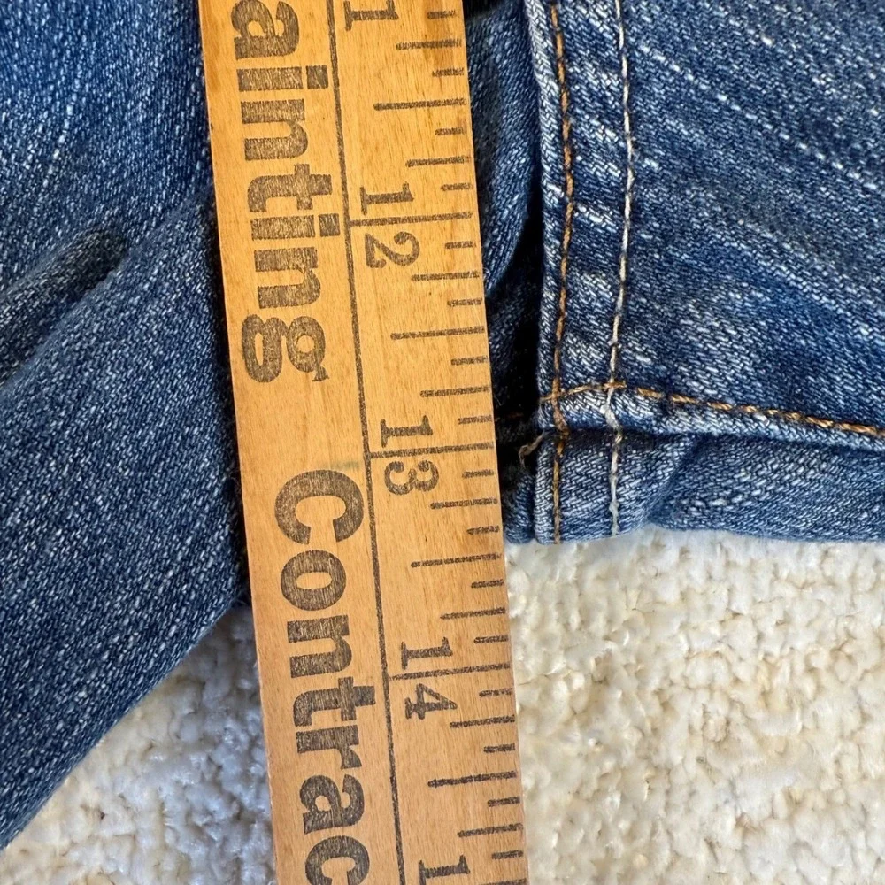 VTG Calvin Klein Men's Baggy Jeans SZ40 Denim Blue Cotton Regular Fit Distressed